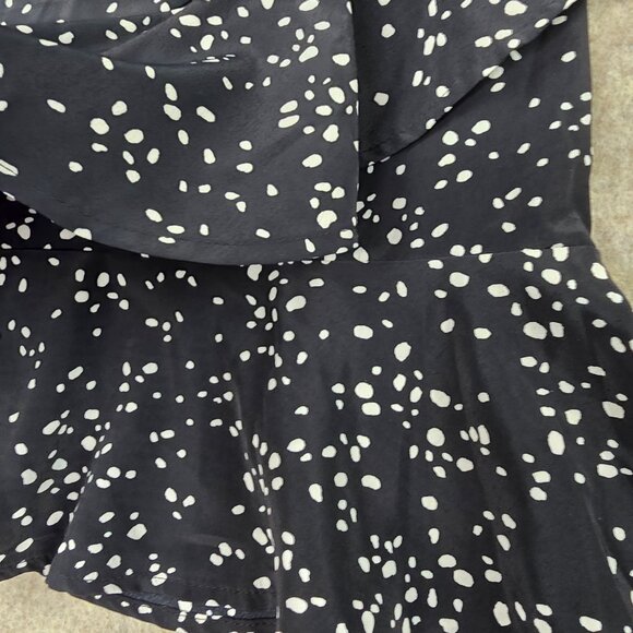 Black & White Polka Dot Ruffled Skirt Medium - Picture 4 of 6